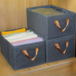Cationic Steel Frame Storage Box, Foldable Portable Cloth Clothes Organizer Basket