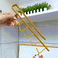 Stainless steel 6 hook organizer