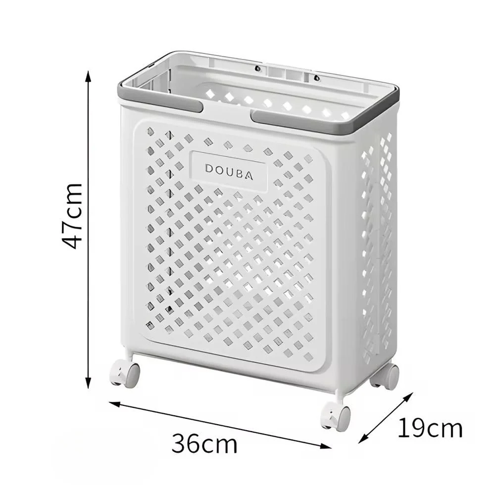 Foldable Rolling Laundry Basket