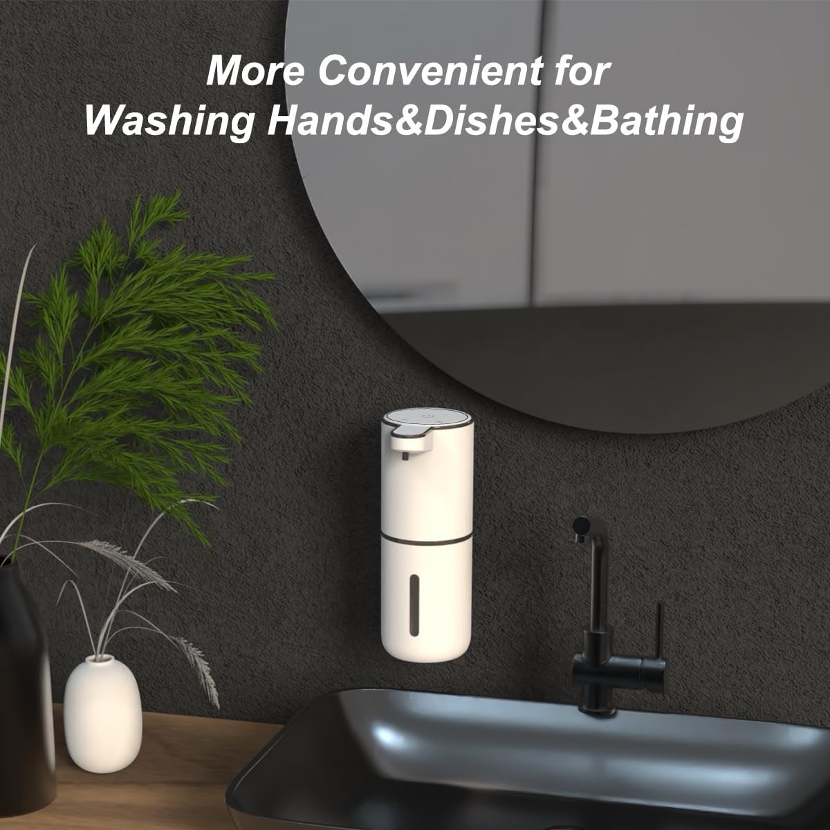 USB C Rechargeable Soap Dispenser, Wall Mounted