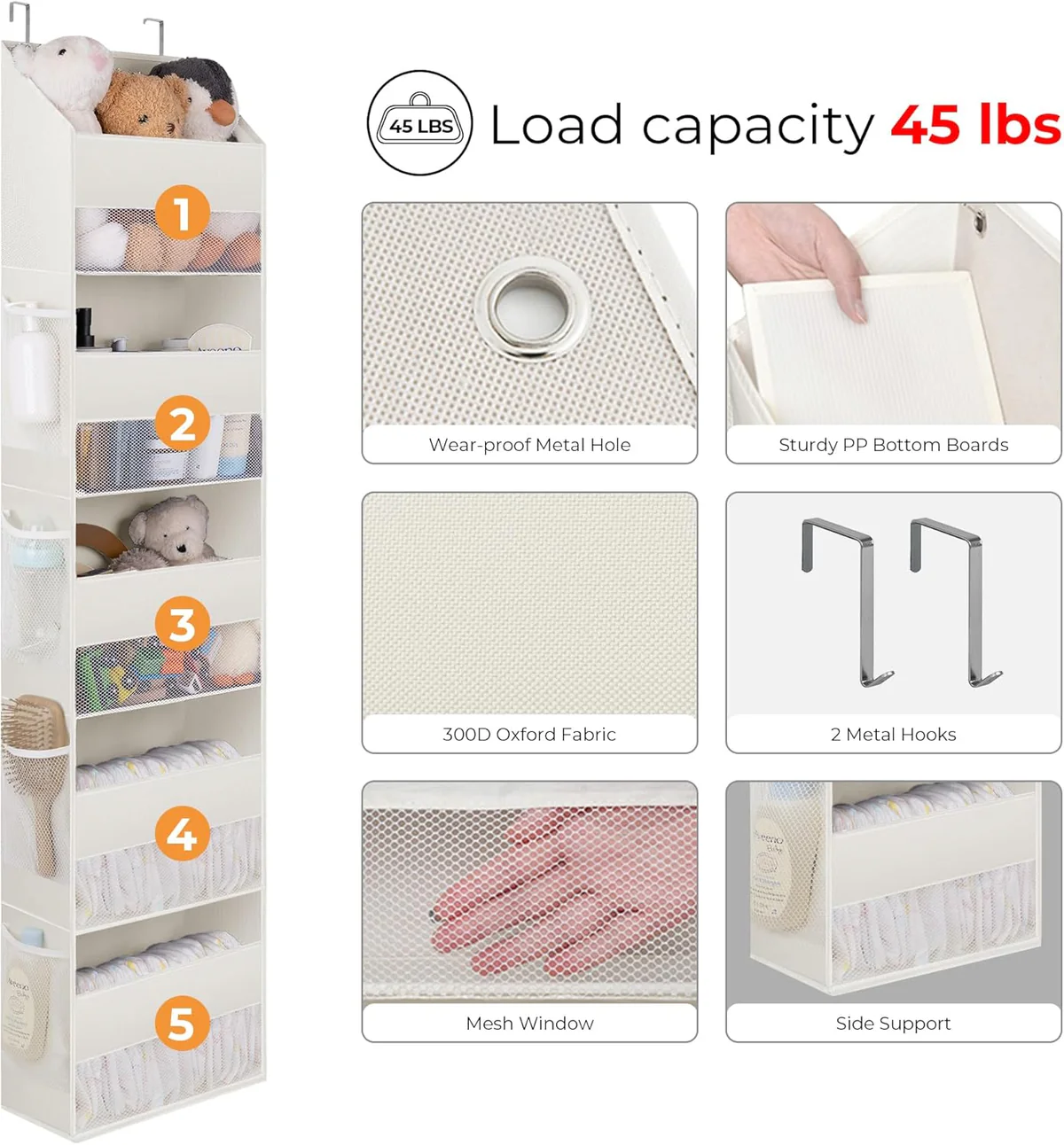 Over Door 5 Layers Organizer