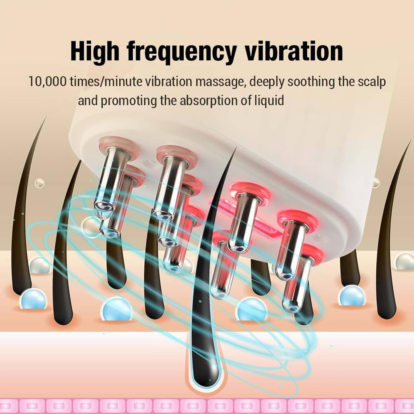 2 in 1 Electric Hair Oil Applicator and Scalp Massager