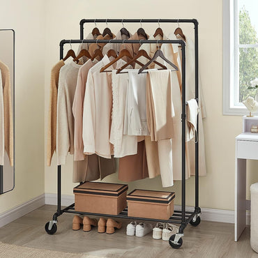 Premium Heavy-Duty Garment Rack – 60kg Capacity | Sleek, Sturdy & Space Organizer Clothes Hanger