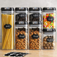 7 Pieces Container Set Airtight Food Storage with 8 Labels & Chalk Marker