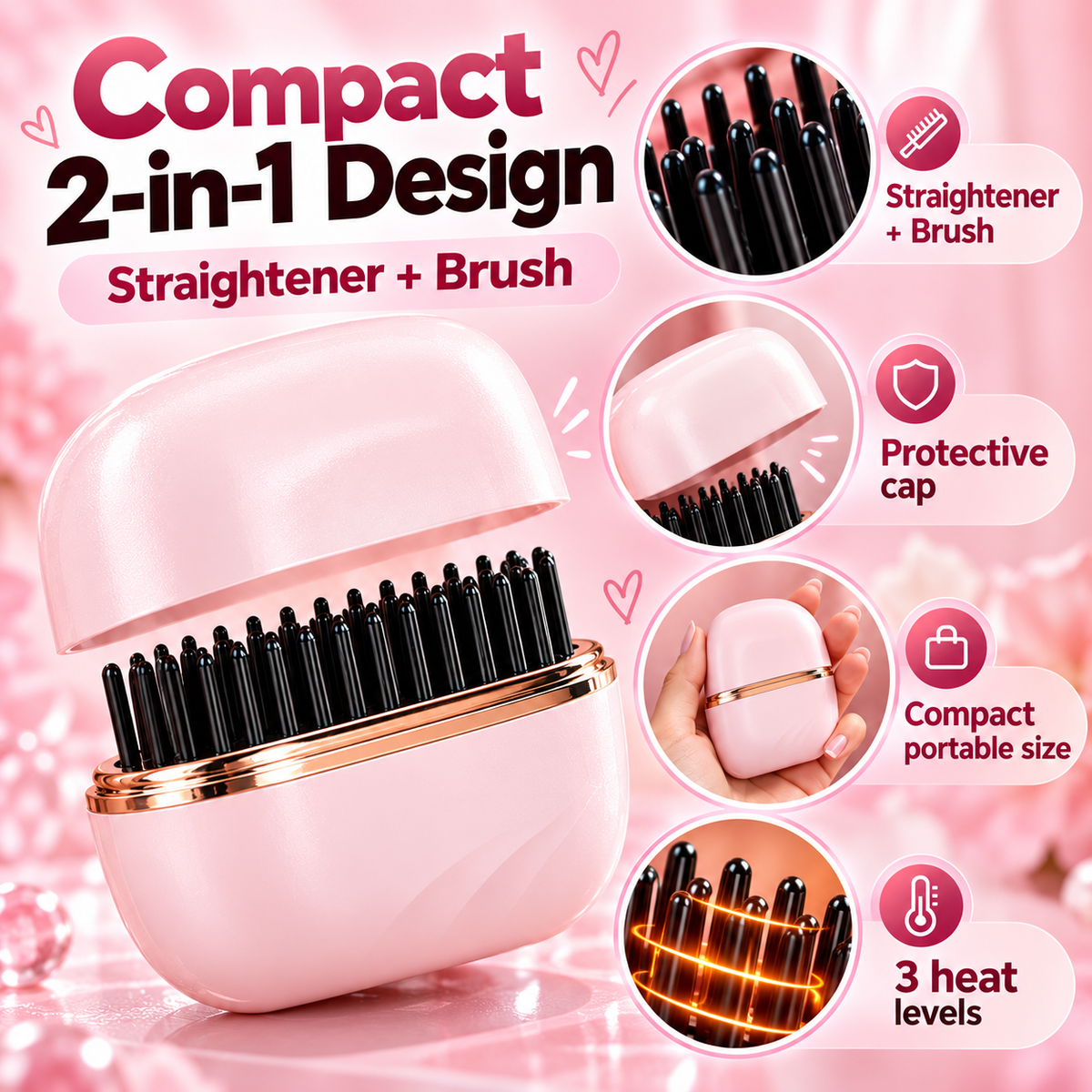 Mini Portable Hair Straightner