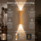 LED Smart Motion Sensor Hourglass-Shaped Wall Light