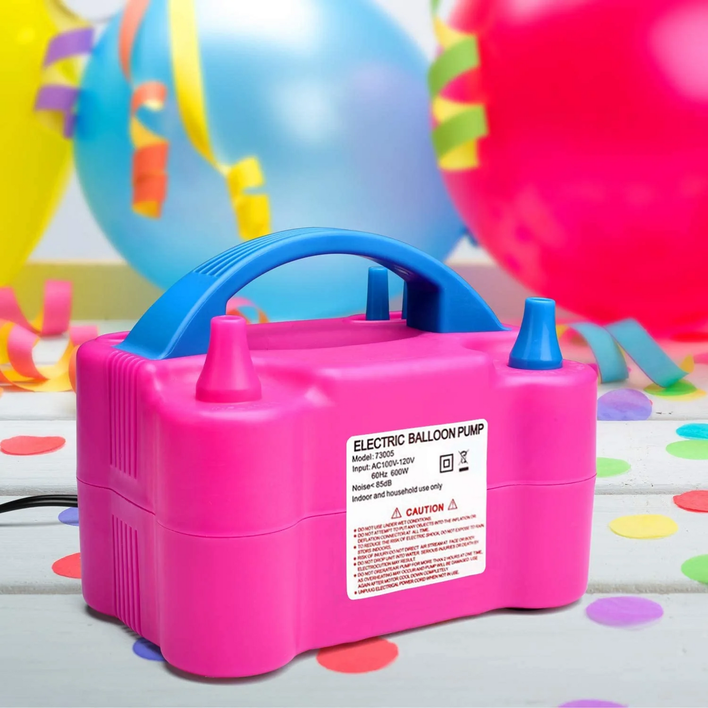 Electric Inflator Double Hole Inflatable Balloon Pump Machine Fast Aerated