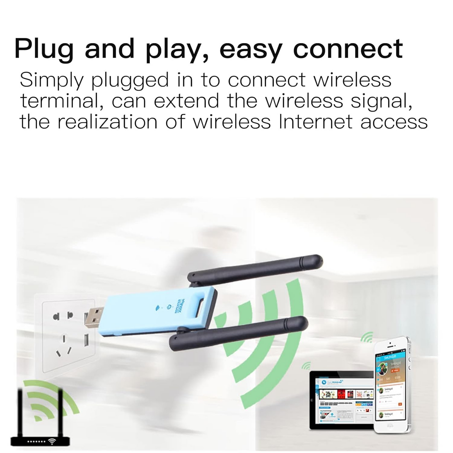USB Wireless WIFI Repeater 2.4GHz Router
