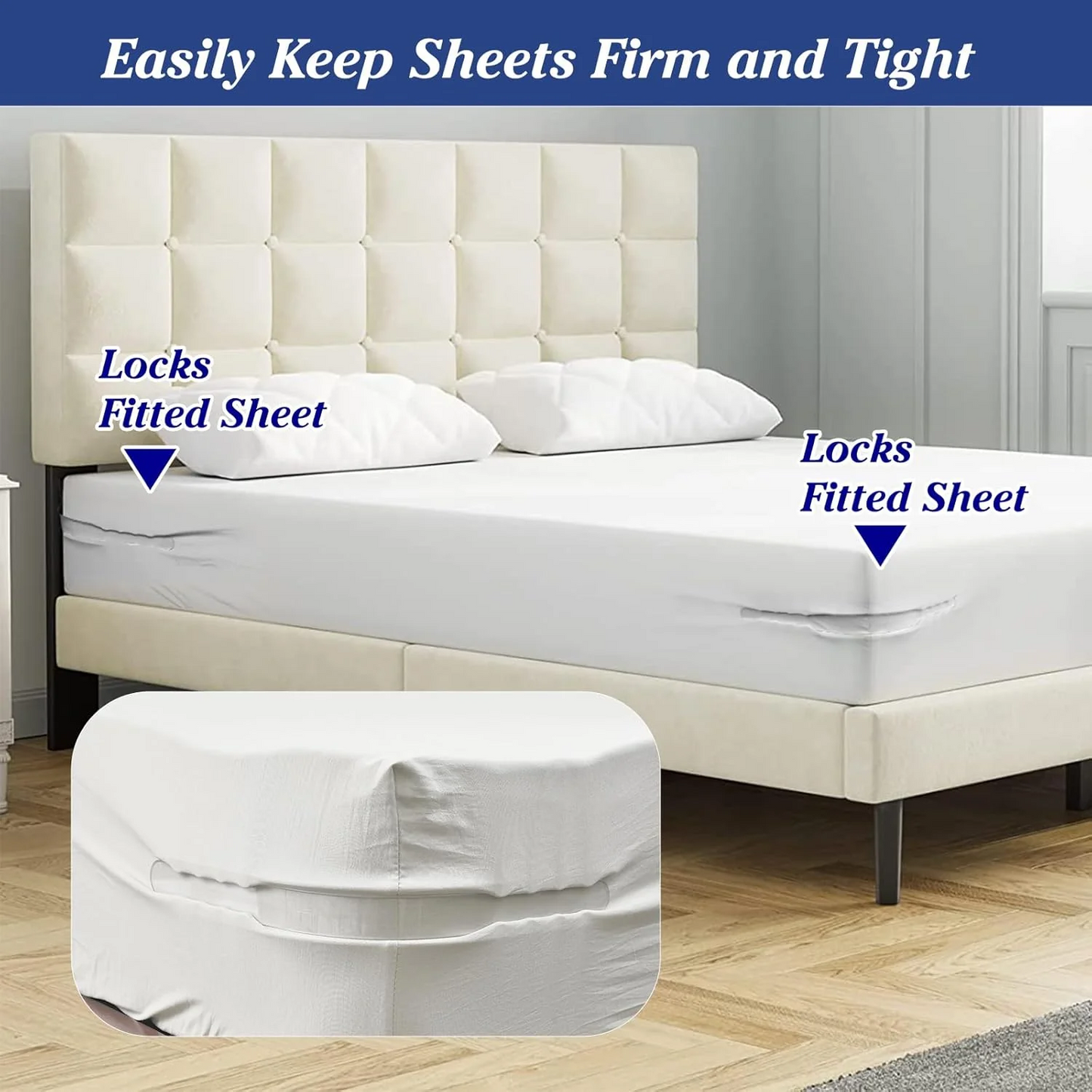 Bed sheet holders - Pack of 4