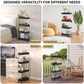 4 Tier Slim Rolling Storage Cart, Bathroom Storage Organizer, AS-23