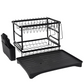 2-Tier Dish Drying Rack – Rustproof Kitchen Dish Drainer