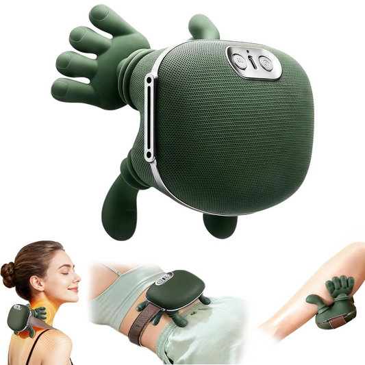 Rechargeable Neck and Back Massager with Heat, 3D Bionic Hand Design Massage