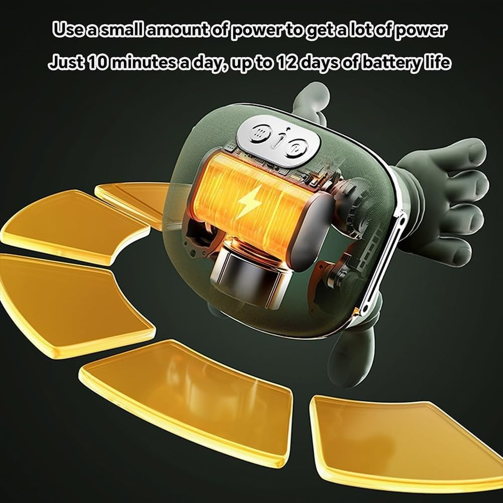 Rechargeable Neck and Back Massager with Heat, 3D Bionic Hand Design Massage