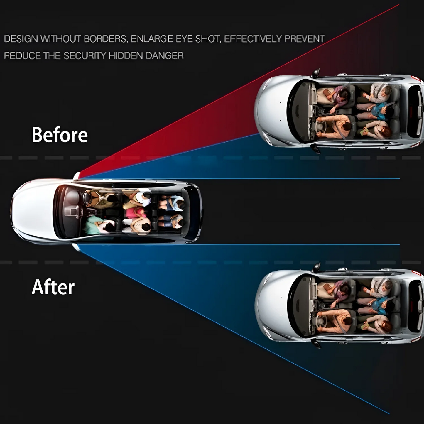 Blind Spot Driving Mirrors 5.8cm