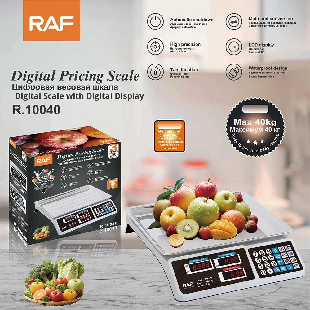 RAF High Precision Waterproof Electronic Kitchen Scale 40kg R10040