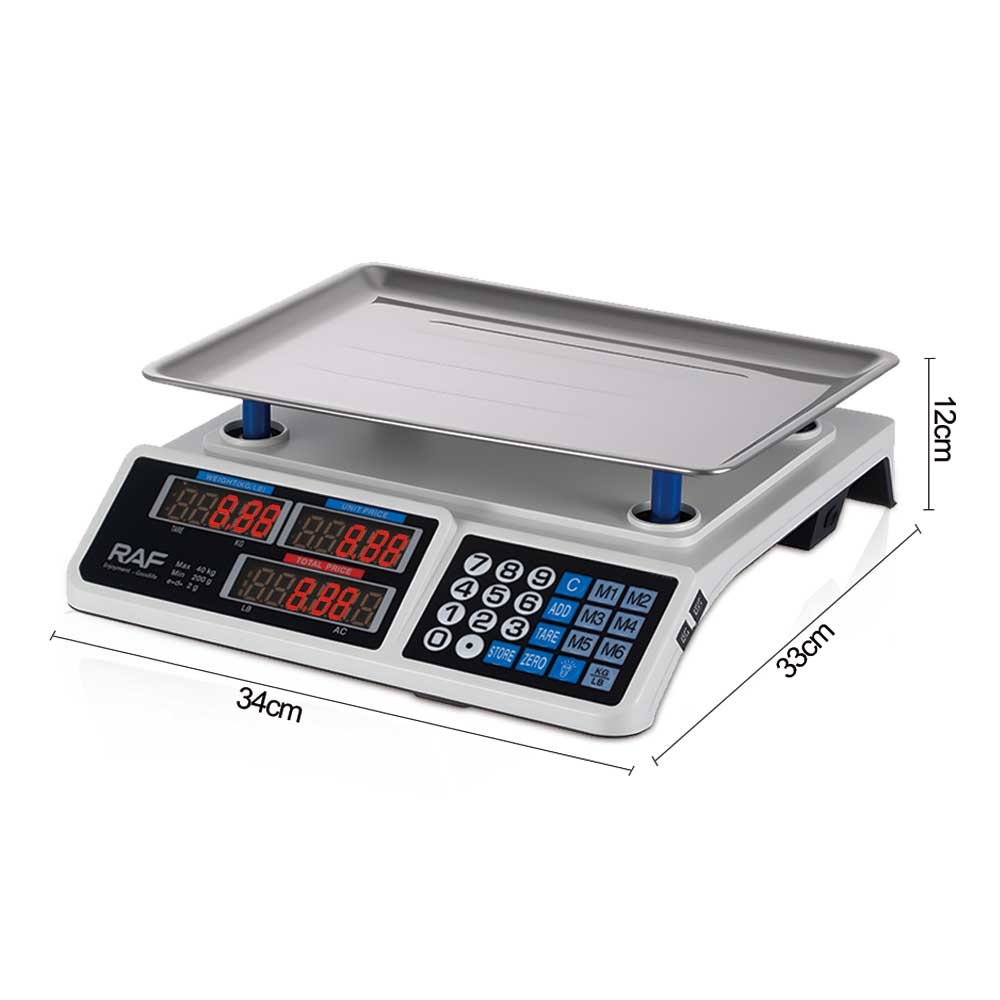 RAF High Precision Waterproof Electronic Kitchen Scale 40kg R10040