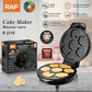 RAF 1000W Electric Cake Maker Multi Shape Cookie Maker R2218