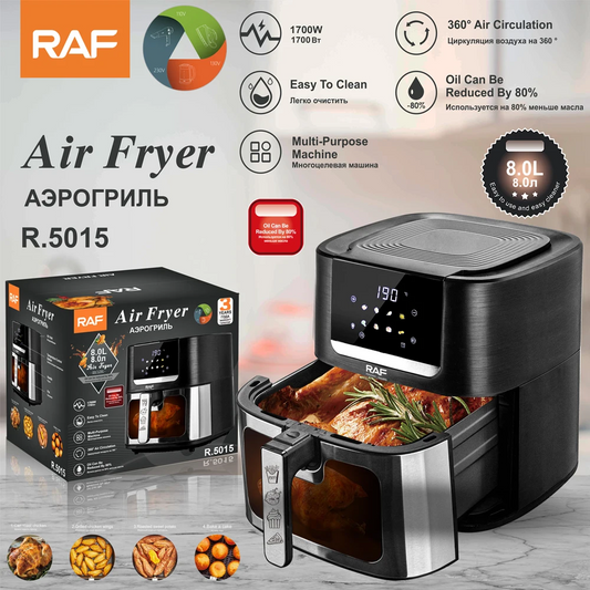 RAF 8L Air Fryer Electric Oil-Free  with Touch Control