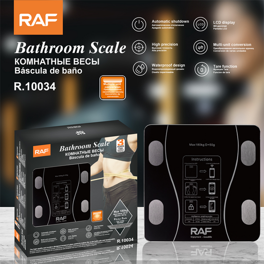 RAF Electronic Floor Scale, Maximum 180 kg R10034