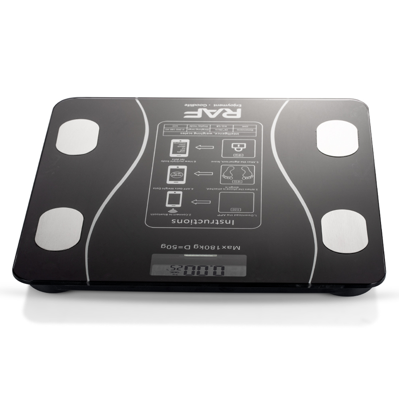 RAF Electronic Floor Scale, Maximum 180 kg R10034