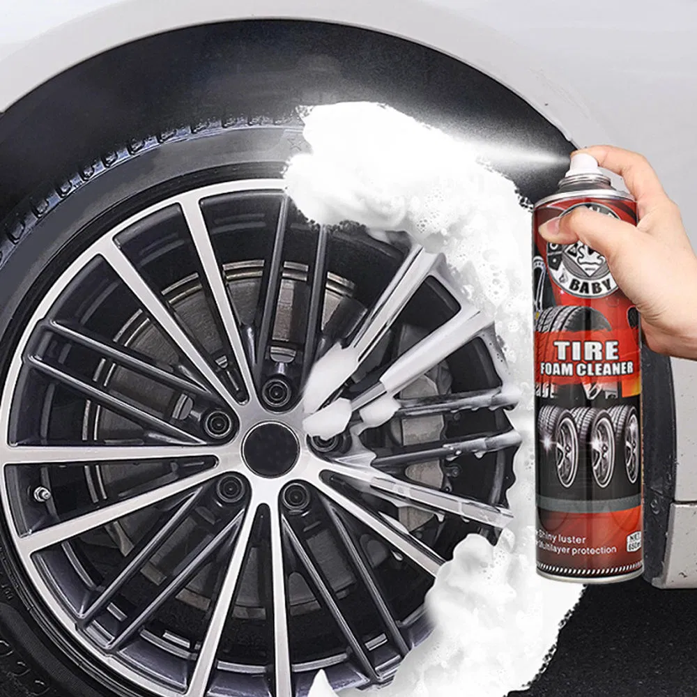 Car Wheel and Tire Cleaning Foam Multi-Functional Tire Shining Aerosol Spray