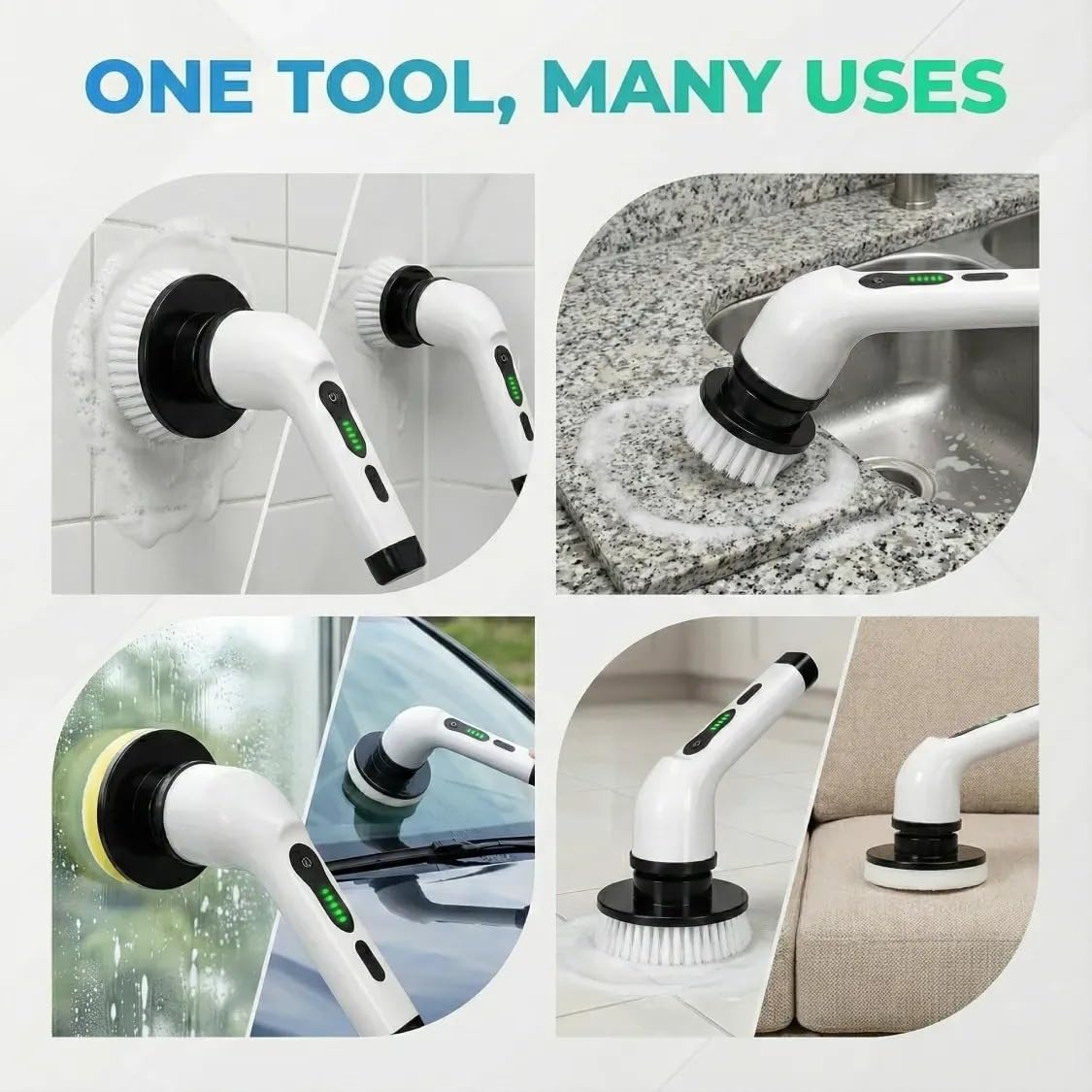 🧼 9 In 1 Cordless Cleaning Brush Electric Spin Scrubber ✨
