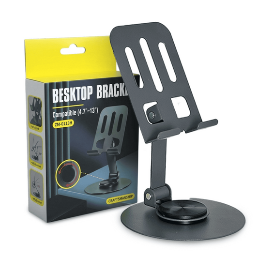 Folding Rotating Metal Desktop Stand for phone