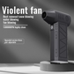 🌪️ 130,000 RPM Turbo Jet Fan – Handheld Air Blower & Vacuum ⚡🔋with LED Power Display