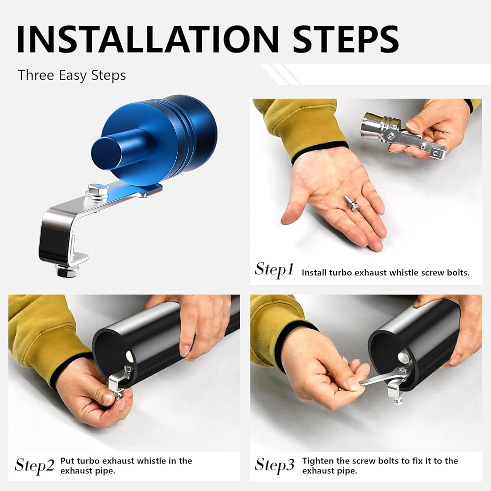Car Turbo Sound Whistle, Exhaust Sound Enhancer 1Pcs