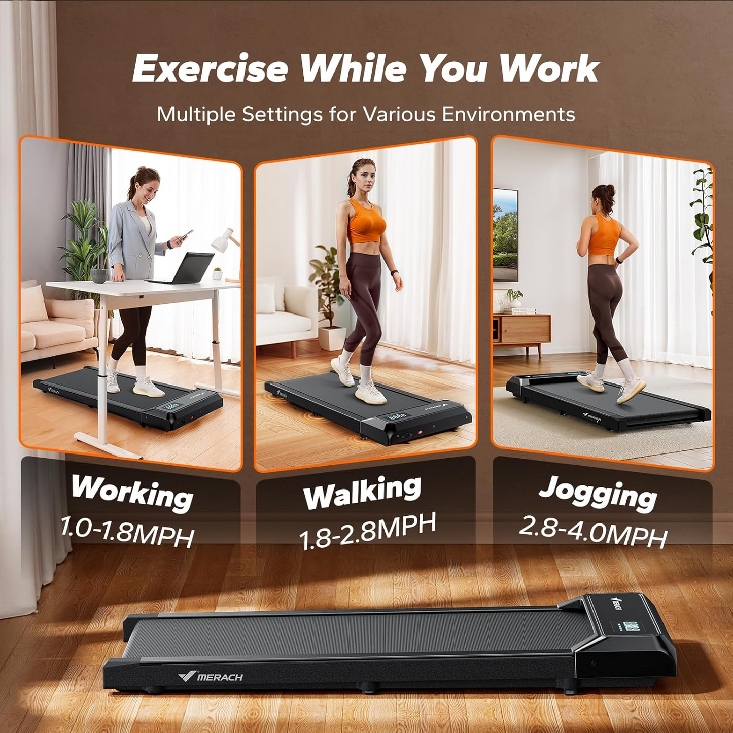 WALKING & RUNNING PAD TREADMILL