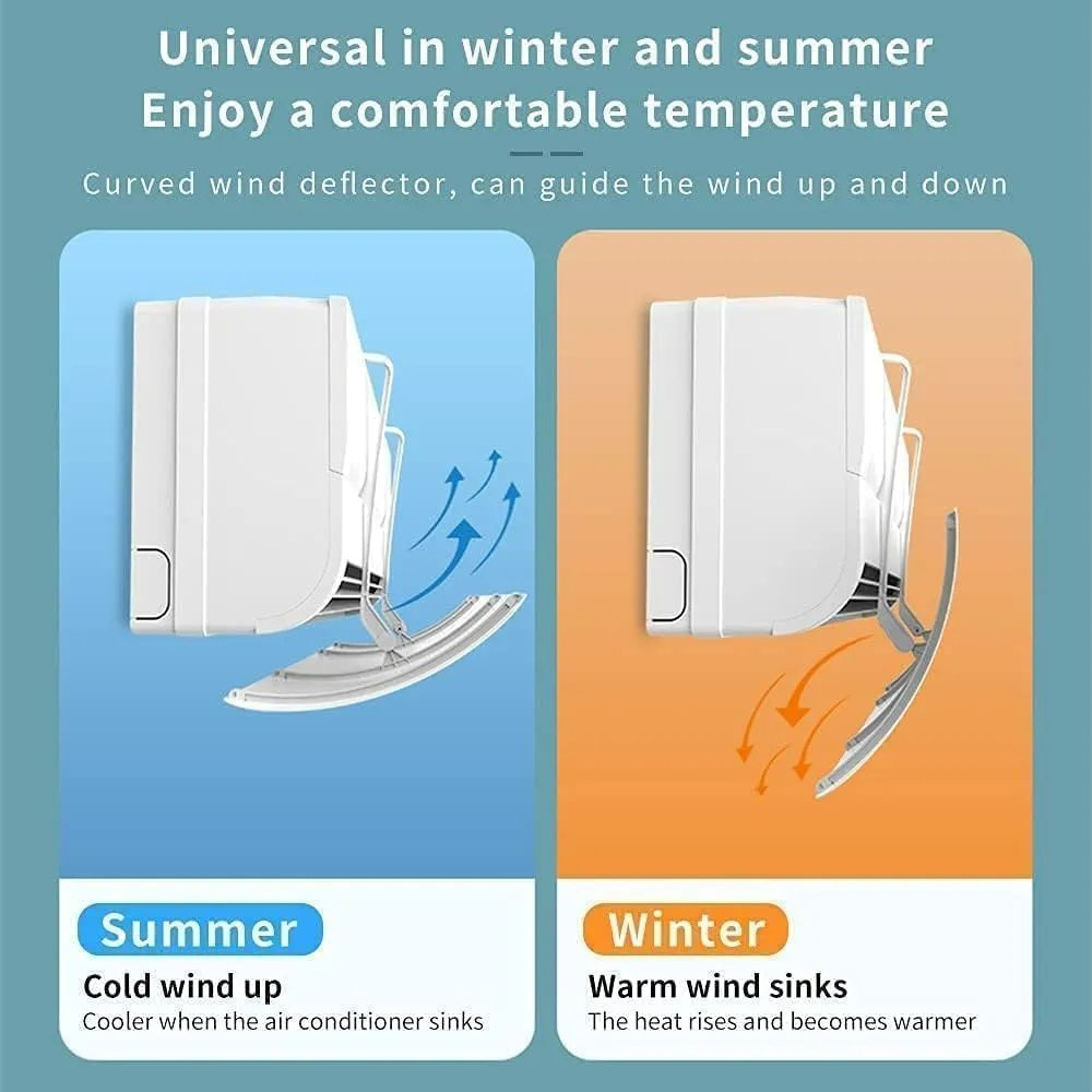 Air Conditioner Deflector, Adjustable Split Air Conditioner Air Flow Guide