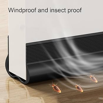 Waterproof Seal Strip Draught Excluder Stopper Door Bottom Guard Double
