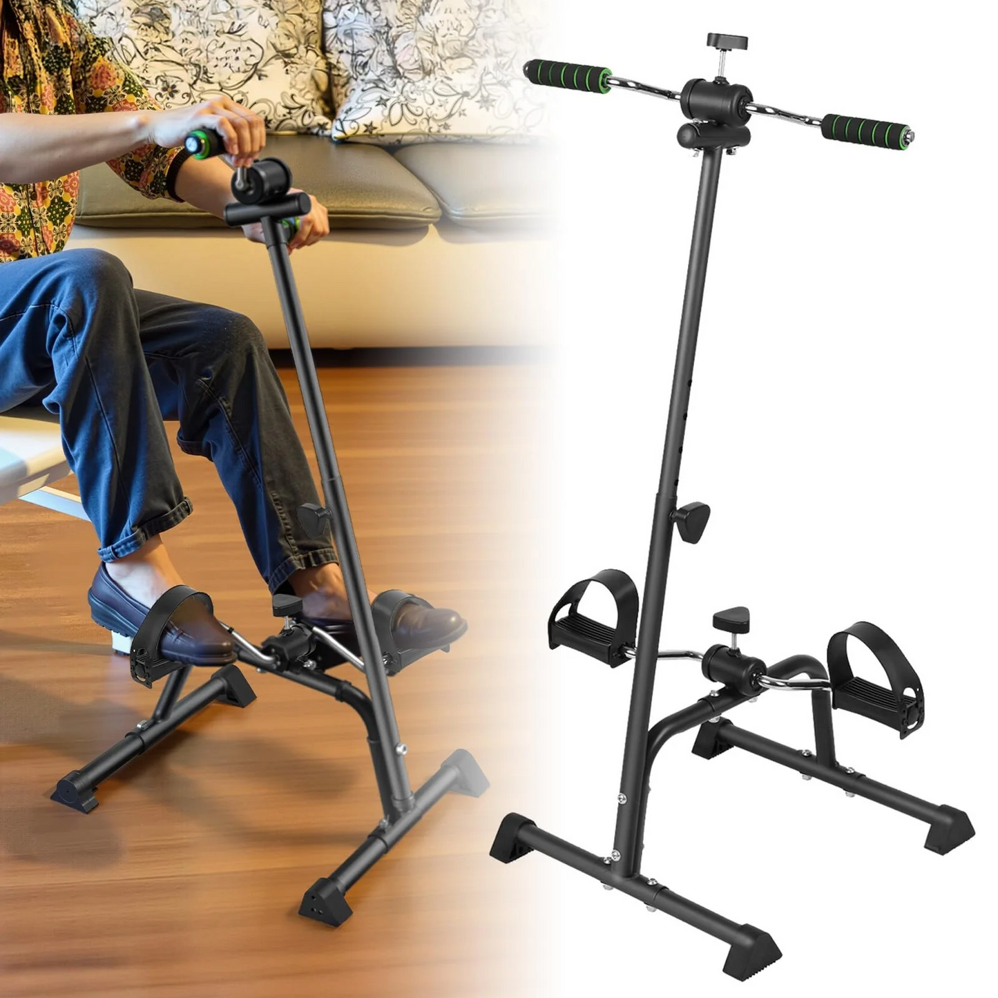 Pedal Exerciser Bike, Hand Arm Leg and Knee Peddler