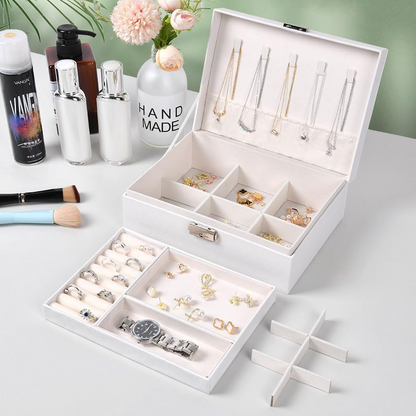 Jewellery Storage Box Lockable with Key, Jewellery Organiser