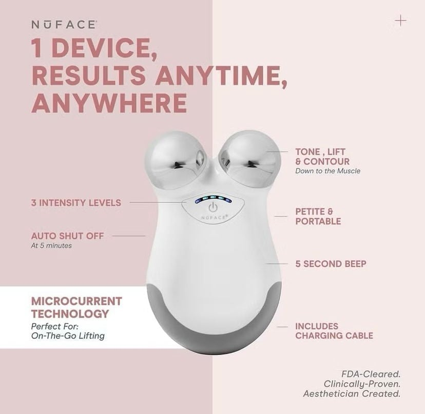 Mini Facial Toning Device – Microcurrent Wrinkle Reducer & Skin Lifting Tool