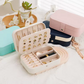 Portable PU Leather Jewelry Case Organizer Storage Display Holder