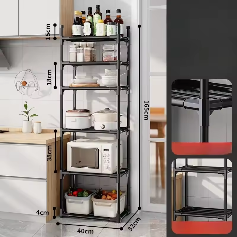 Kitchen Organiser Rolling Trolley Organizer Cart Portable Storage Rack AS-67