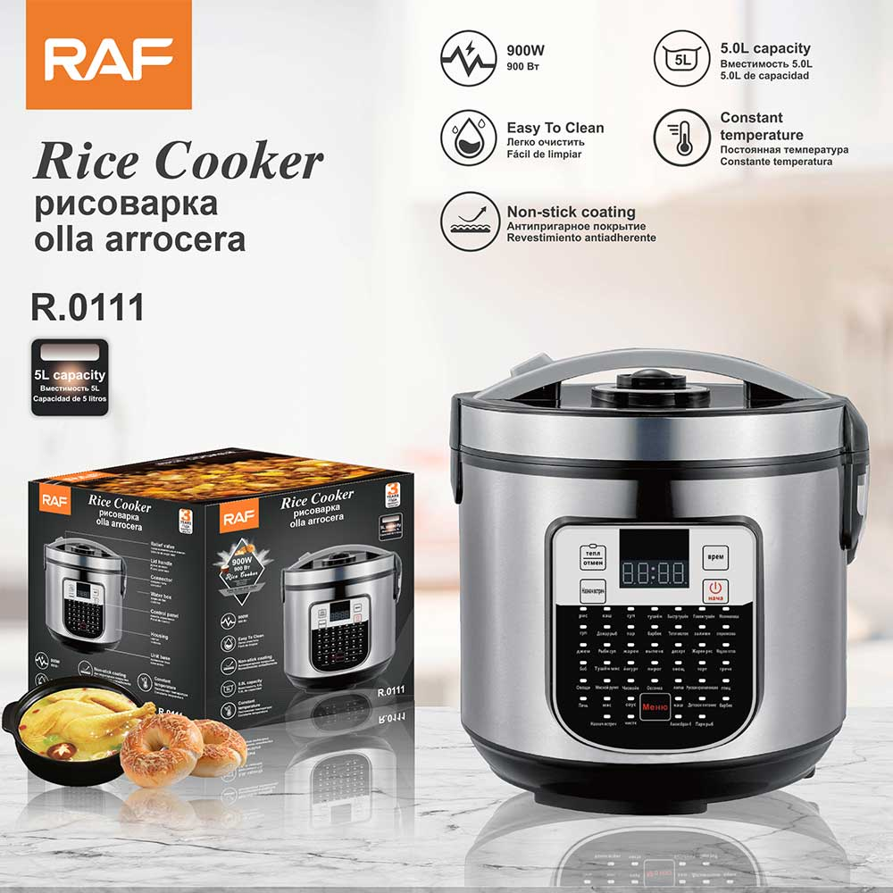 RAF 5L Electric Pressure  Rice Cooker And Food Steamer R178