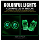 Car LED Light Cup Mat – 7 Color Atmosphere Pad