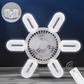 Socket Ushaped Fan Light – Small Ceiling Fan with Integrated LED Lighting