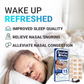 Magnetic Nasal Strips Snoring Relief Kit with Nose Clip for Gentle Breathing Sleep Aid