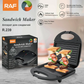 Raf Non-stick Sandwich Maker 850W R239 R2578T R546