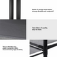 Three Row Clothes Rack Large Floor Hangers, Black