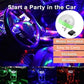 Car LED Light Small Magic Ball Lamp Crystal RGB LED 4W Sound Control Disco Party Music for Android