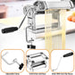 Pasta Maker Machine, Stainless Steel Noodle Spaghetti Machine with 8 Adjustable Thickness Settings Pasta