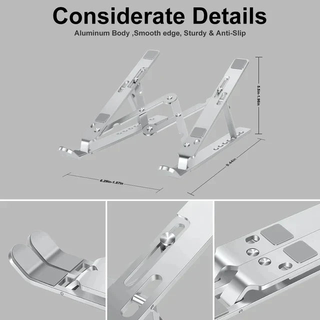 Great Quality Aluminum Adjustable Portable Laptop Stand