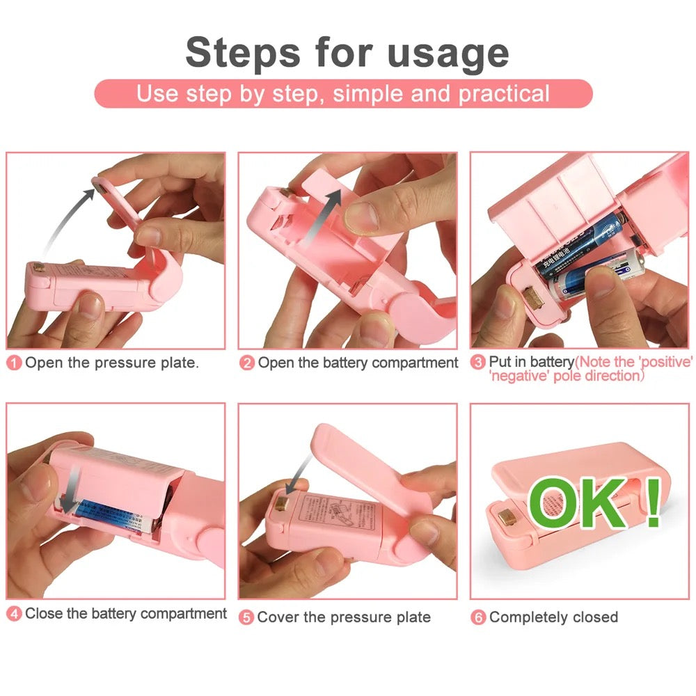 Sealing Machine Hand Sealing Machine For Fast Heating Plastic Bags Packing Machine White