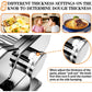 Pasta Maker Machine, Stainless Steel Noodle Spaghetti Machine with 8 Adjustable Thickness Settings Pasta