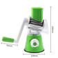 Tabletop Drum 3-in-1 Vegetable Cutter & Rotary Cheese Grater – Multifunctional Slicer with 3 Stainless Steel Blades for Vegetables, Fruits & Cheese