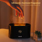 Rgb Flame Fire Humidifier Aromatherapy Diffuser Black